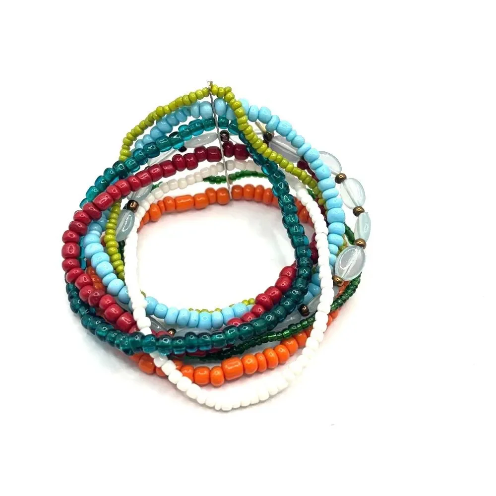 Colorful Beaded Bracelet Set